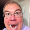 Paul tests some fangs for his upcoming play
